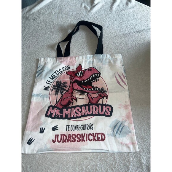Jurasskicked - momma saurus tote bag - Picture 1 of 2